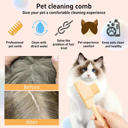 DivineFur Self-Cleaning Pet Hair and Flea Removal Comb