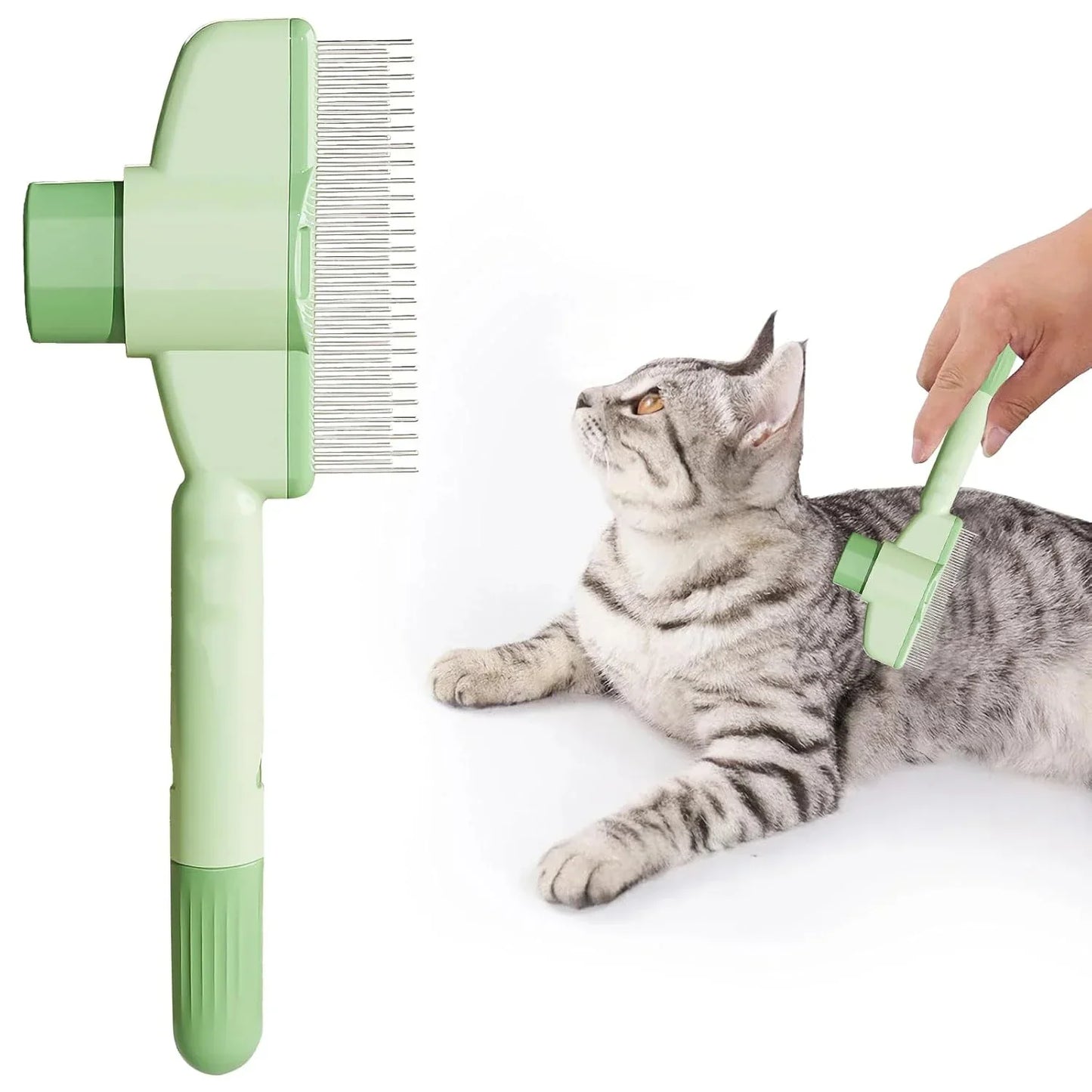 DivineFur Self-Cleaning Pet Hair and Flea Removal Comb