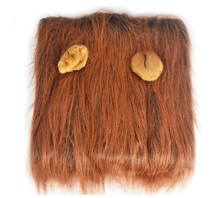 DivineFur- Fun Pet Wig - Lion Head Costume for Dogs