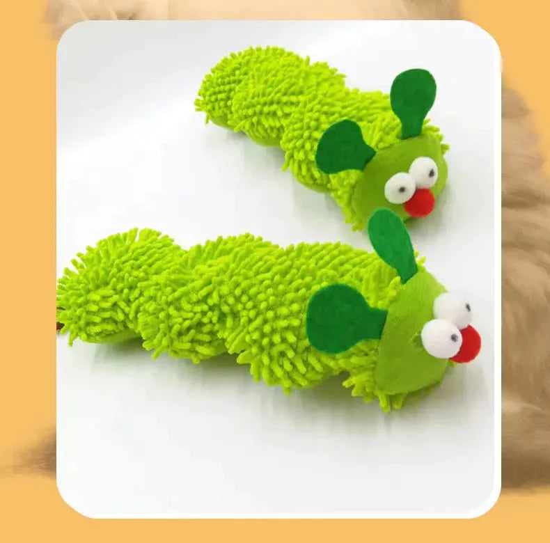 DivineFur- Cat-A-Pillar : Soft Caterpillar Catnip Toy for Cats